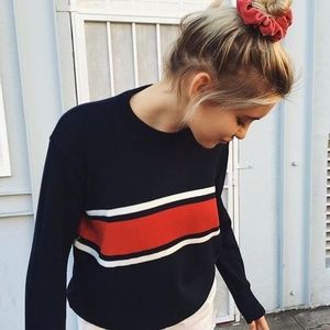 Brandy Melville Jayden Navy Oversized Sweater